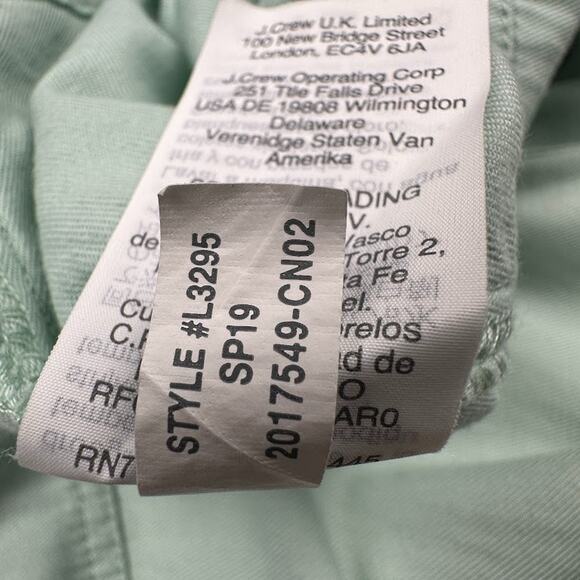 Madewell Jumpsuit Womens 14 Mint Green Top Stitched Coveralls Belted Cropped - Picture 10 of 16